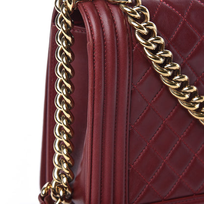 Chanel Lambskin Quilted New Medium Boy Flap Red 11 of 20