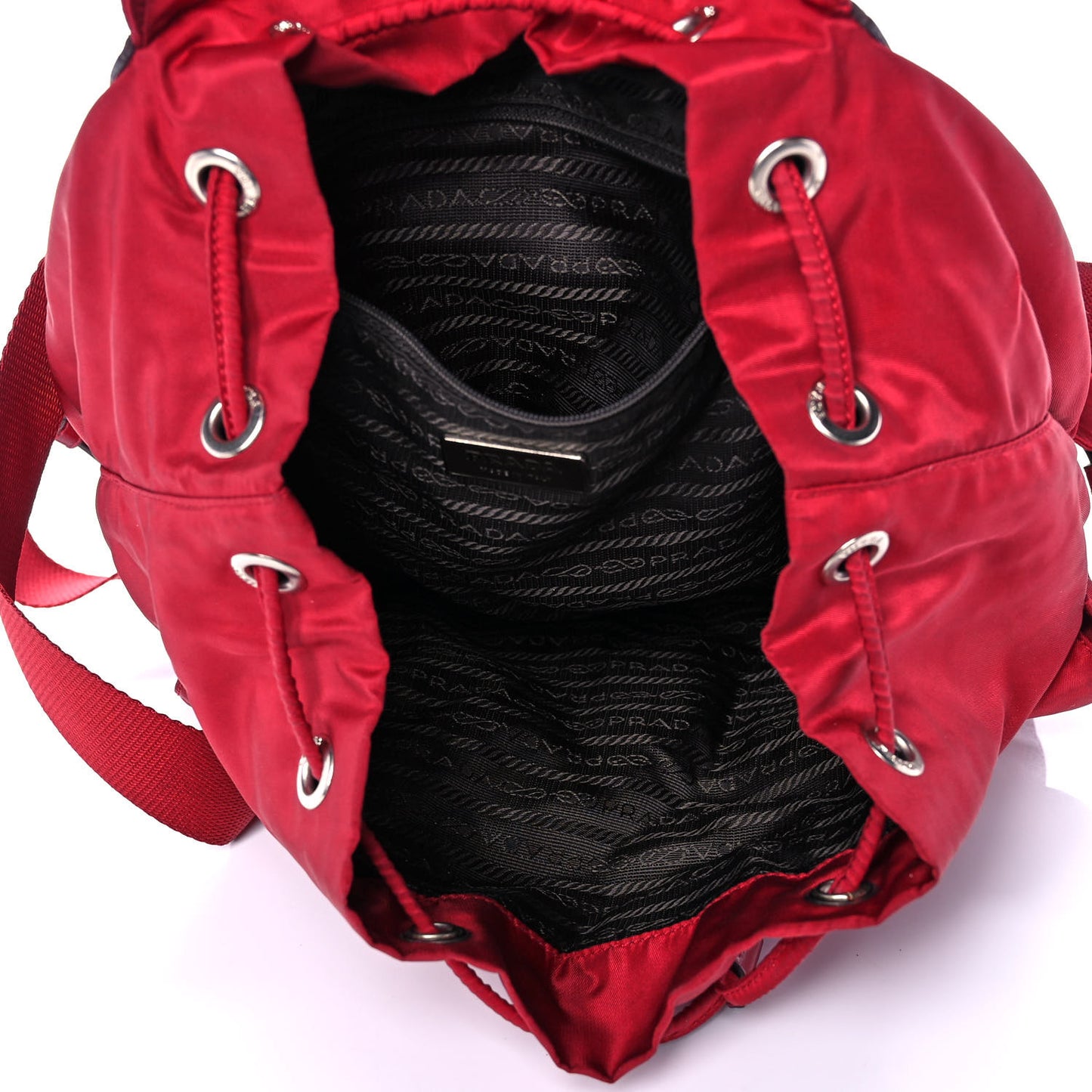 Tessuto Nylon Vela Medium Backpack Cerise