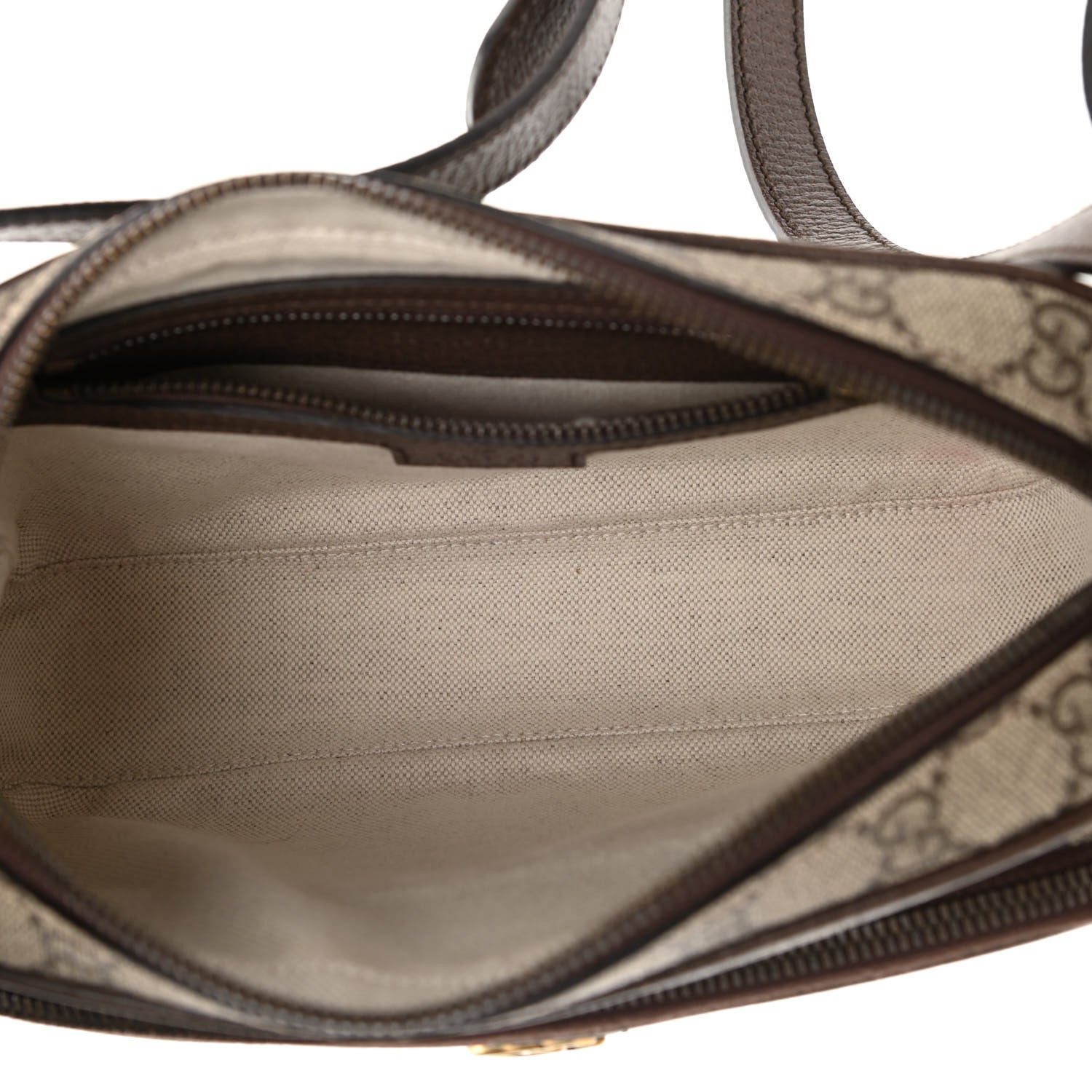 Gucci GG Supreme Monogram Calfskin Web Small Ophidia Messenger Bag Beige Ebony New Acero 6 of 10