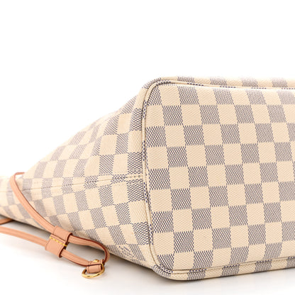 Louis Vuitton Damier Azur Neo Neverfull MM Rose Ballerine 13 of 14