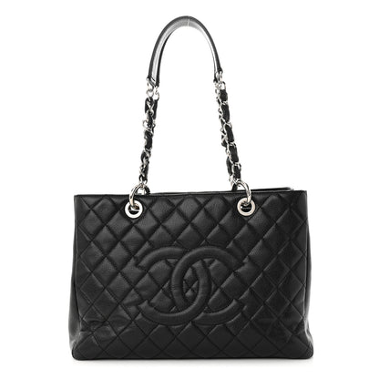 Chanel Caviar Quilted Grand Shopping Tote GST Black 1 of 13