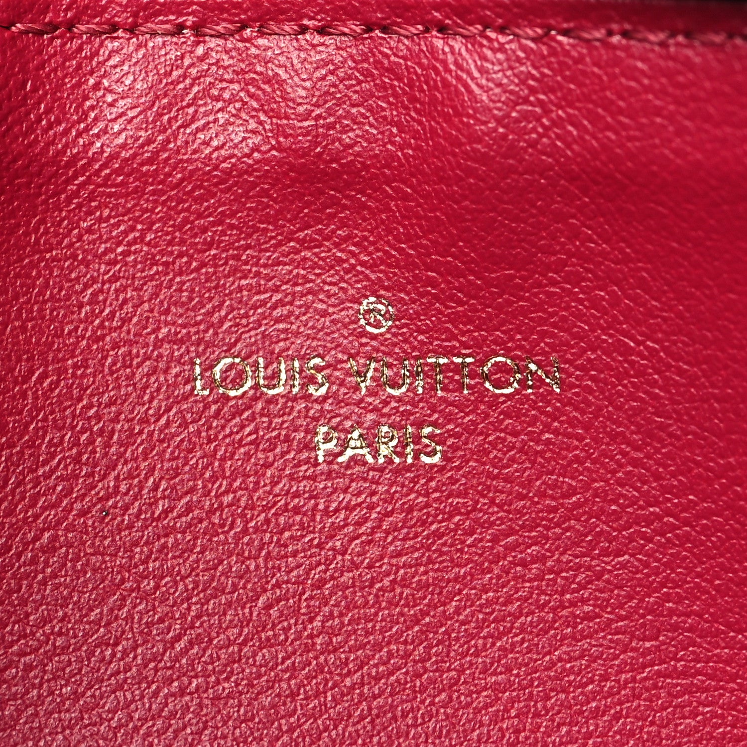 Louis Vuitton Monogram Felicie Chain Wallet Zippered Insert Fuchsia 6 of 6