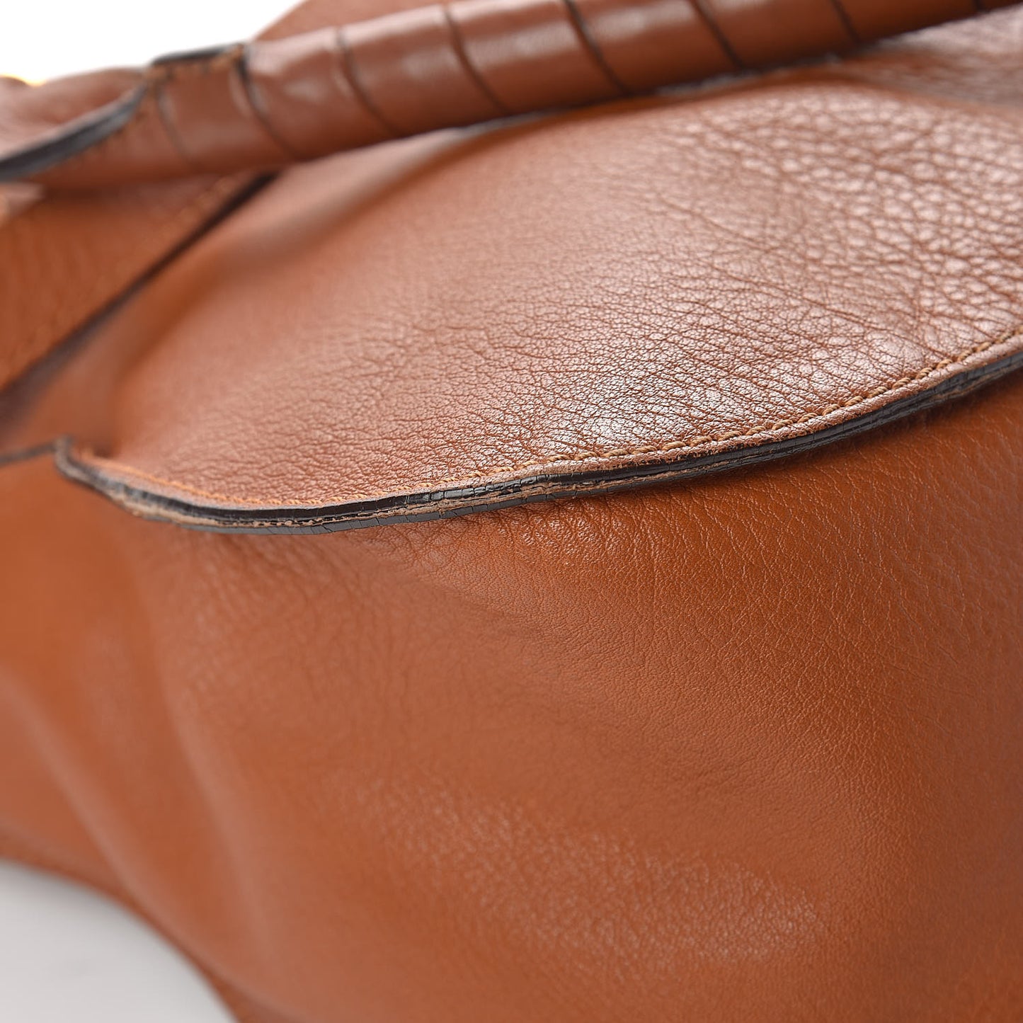 Calfskin Medium Marcie Satchel Tan