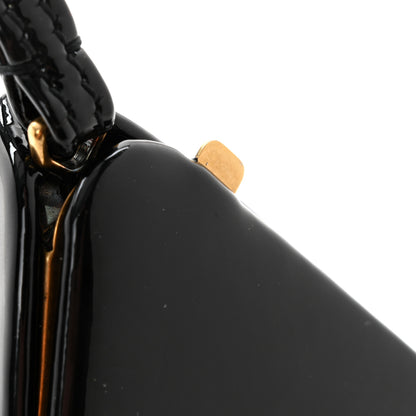 Saint Laurent Patent Pyramid Clutch Black 10 of 10