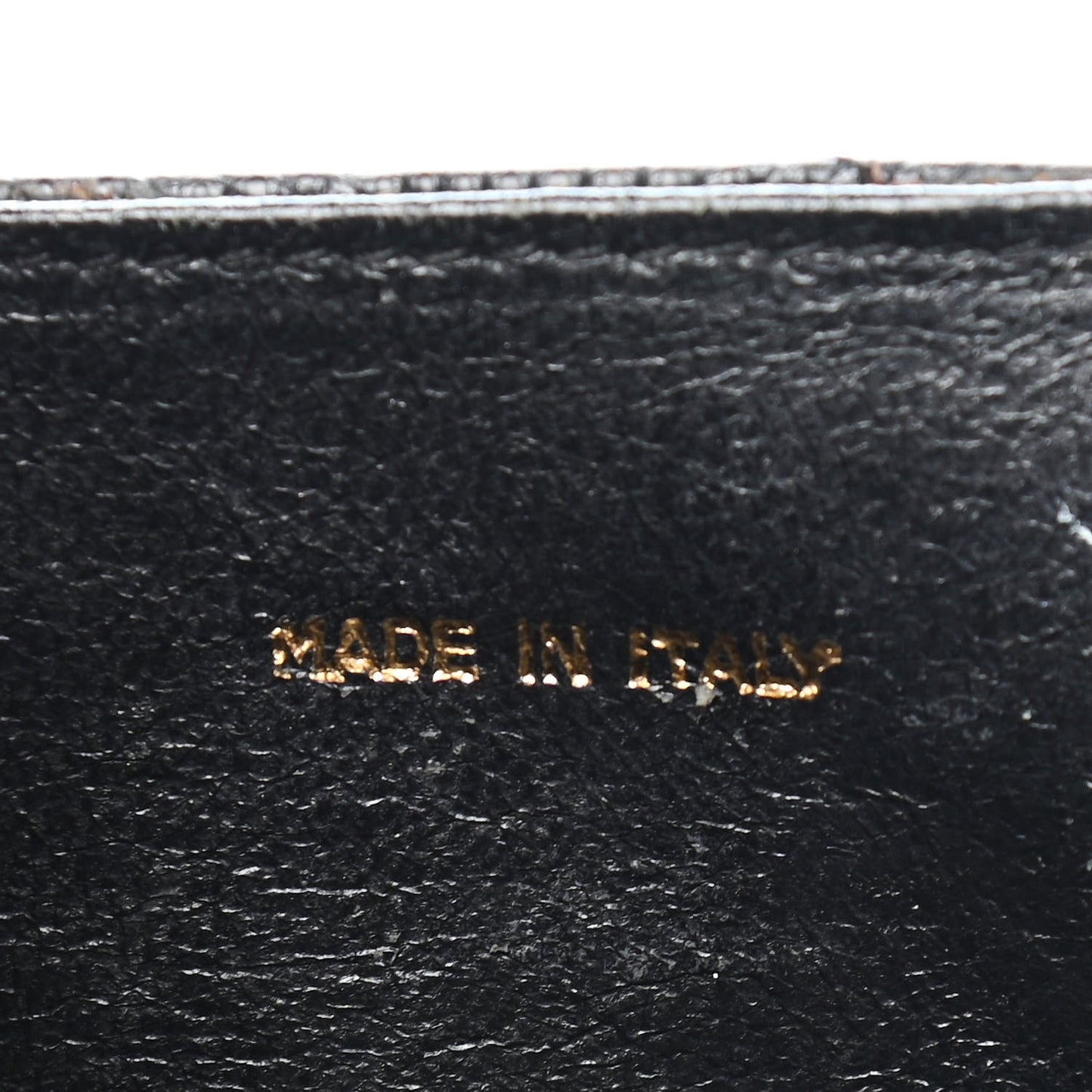 Lizard Quilted CC Single Flap Bag Black