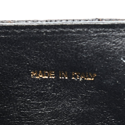 Chanel Lizard Quilted CC Single Flap Bag Black 6 of 12