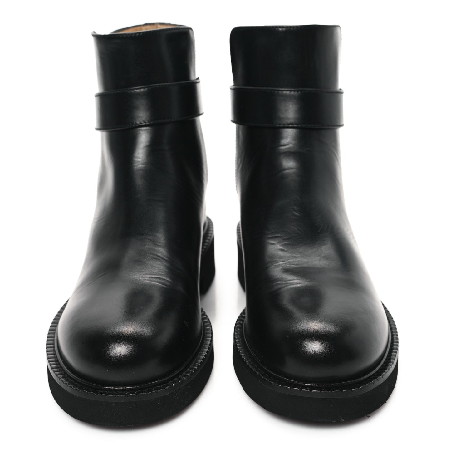 Calfskin VLogo Locker 40mm Ankle Boots 36 Black