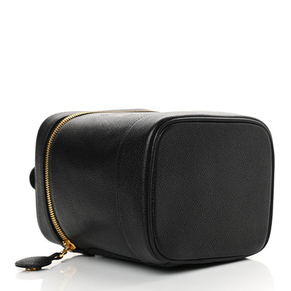 Chanel Caviar Vanity Cosmetic Case Black 4 of 11