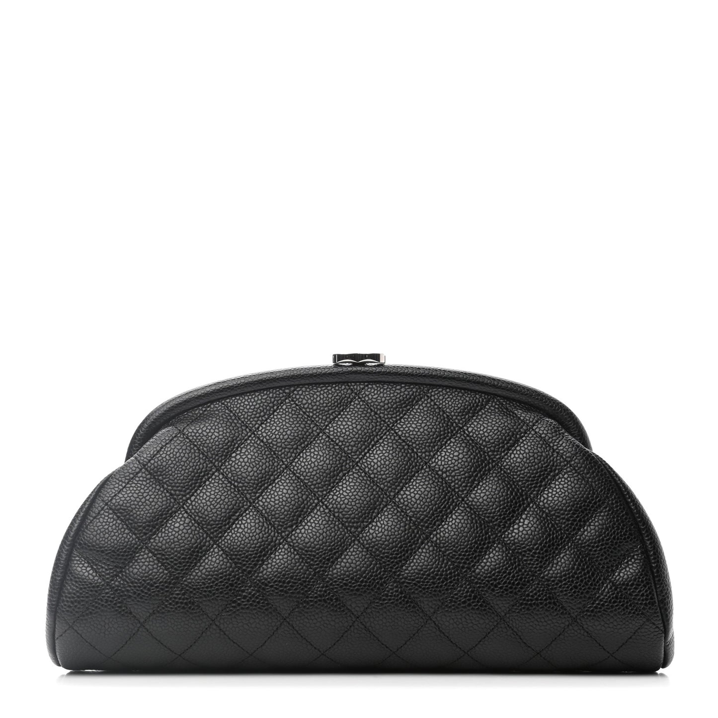 Caviar Quilted Timeless Clutch Black