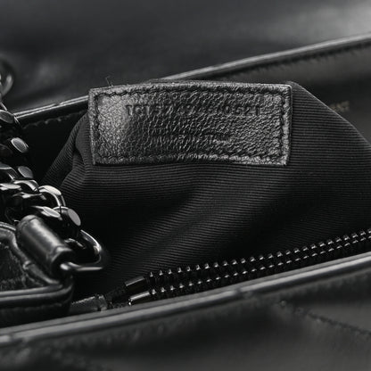 Saint Laurent Calfskin Y Quilted Monogram Monochrome Medium Loulou Chain Satchel Black 6 of 9