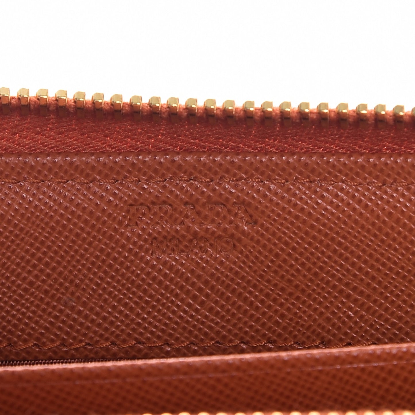 Saffiano Zip Around Wallet Papaya