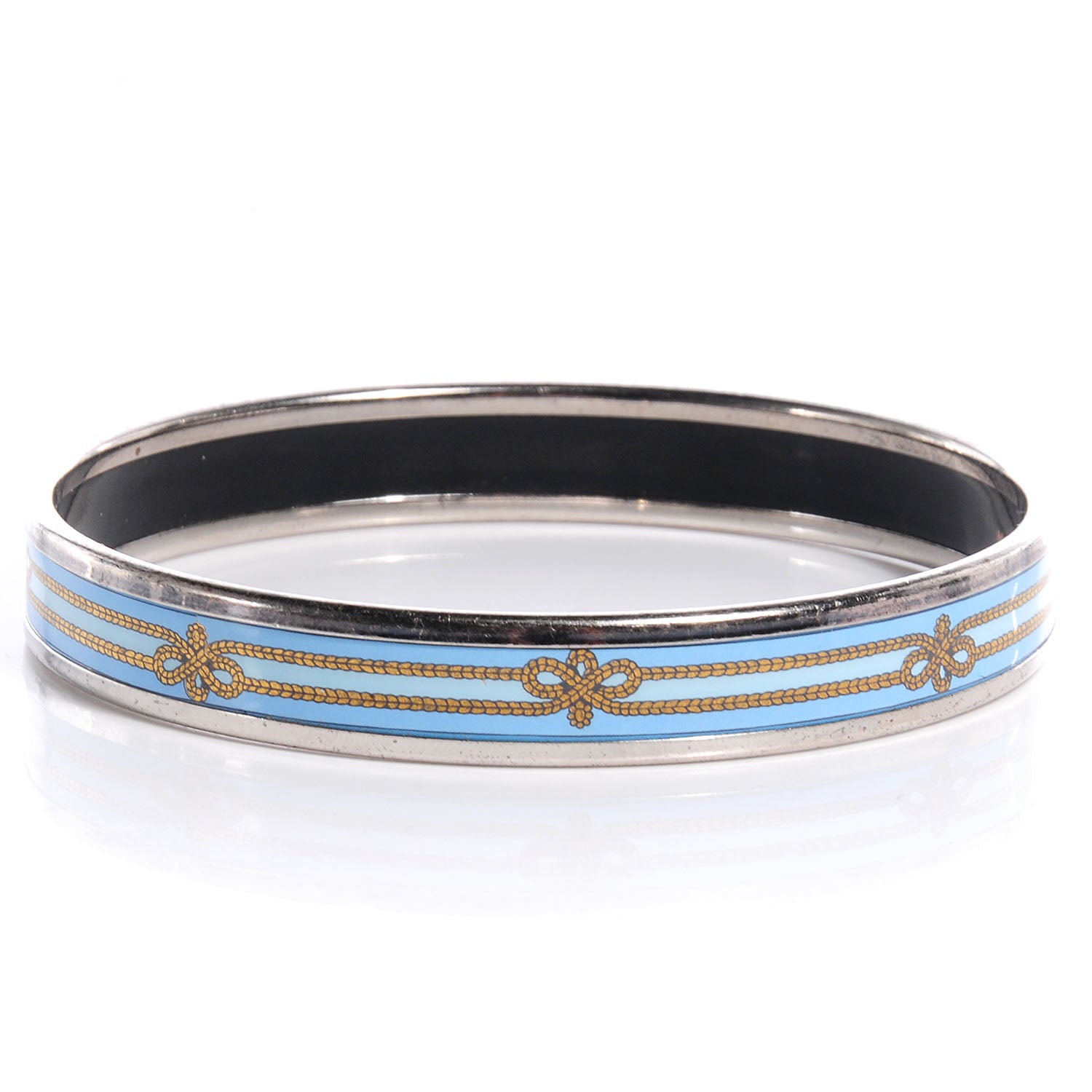 Hermes Enamel Printed Rope Narrow Bracelet 65 5 of 5