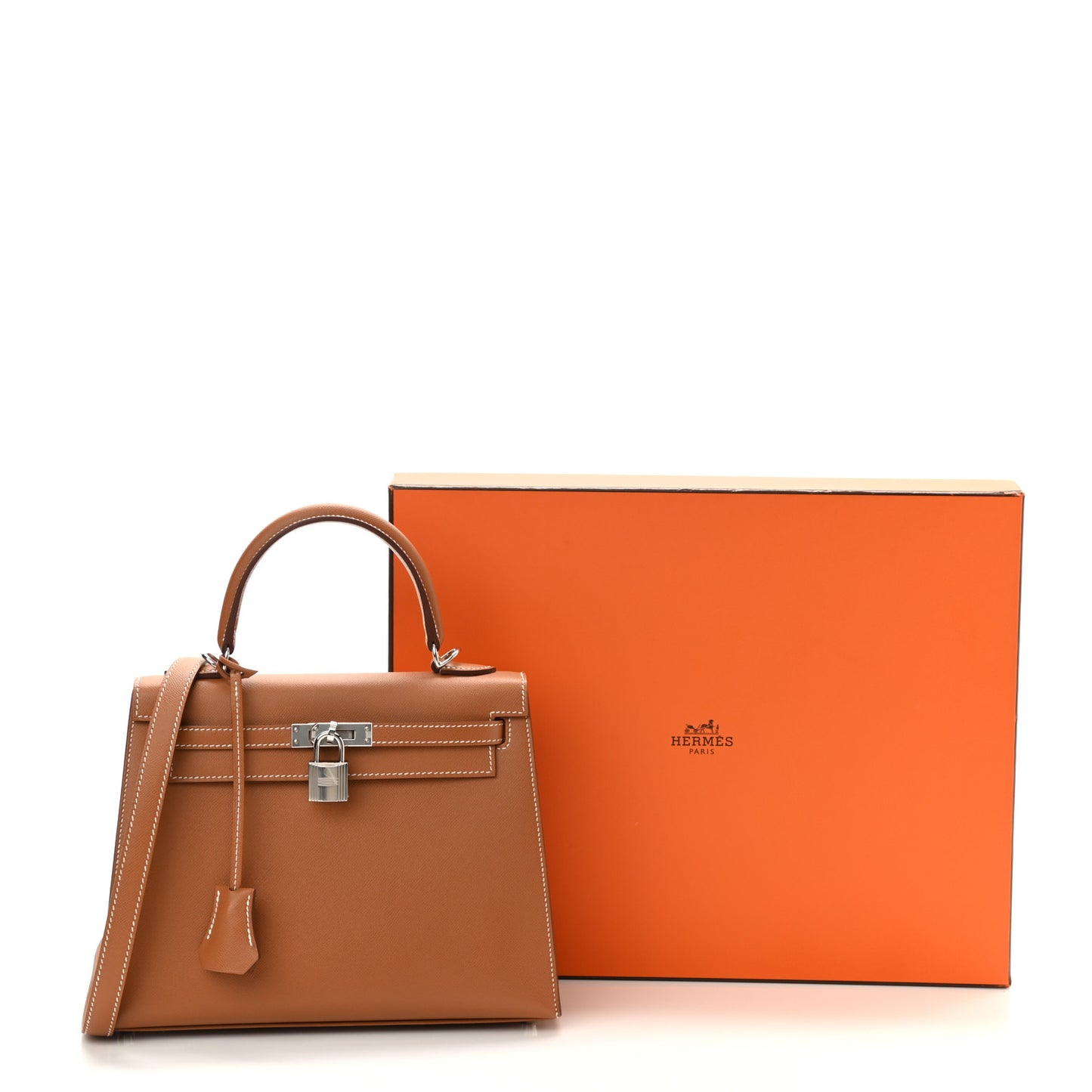 Madame Calfskin Kelly Sellier 25 Gold