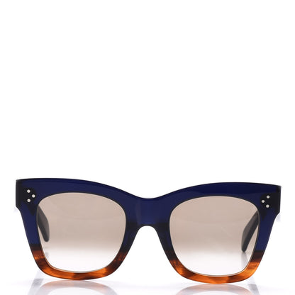 Celine Catherine Sunglasses CL 41098/F/S Blue Havana 2 of 7