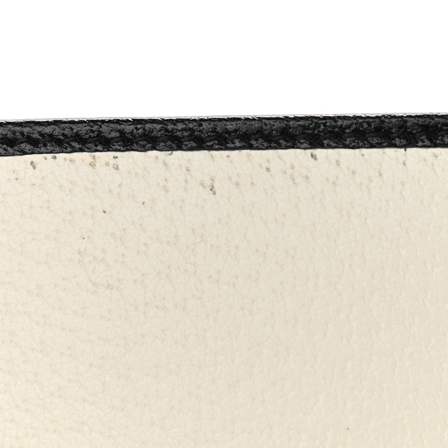 X ADIDAS Textured Dollar Calfskin Trefoil Embossed Wallet On Chain Off White Black