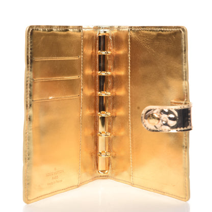 Louis Vuitton Monogram Miroir Small Ring Agenda Gold 5 of 6
