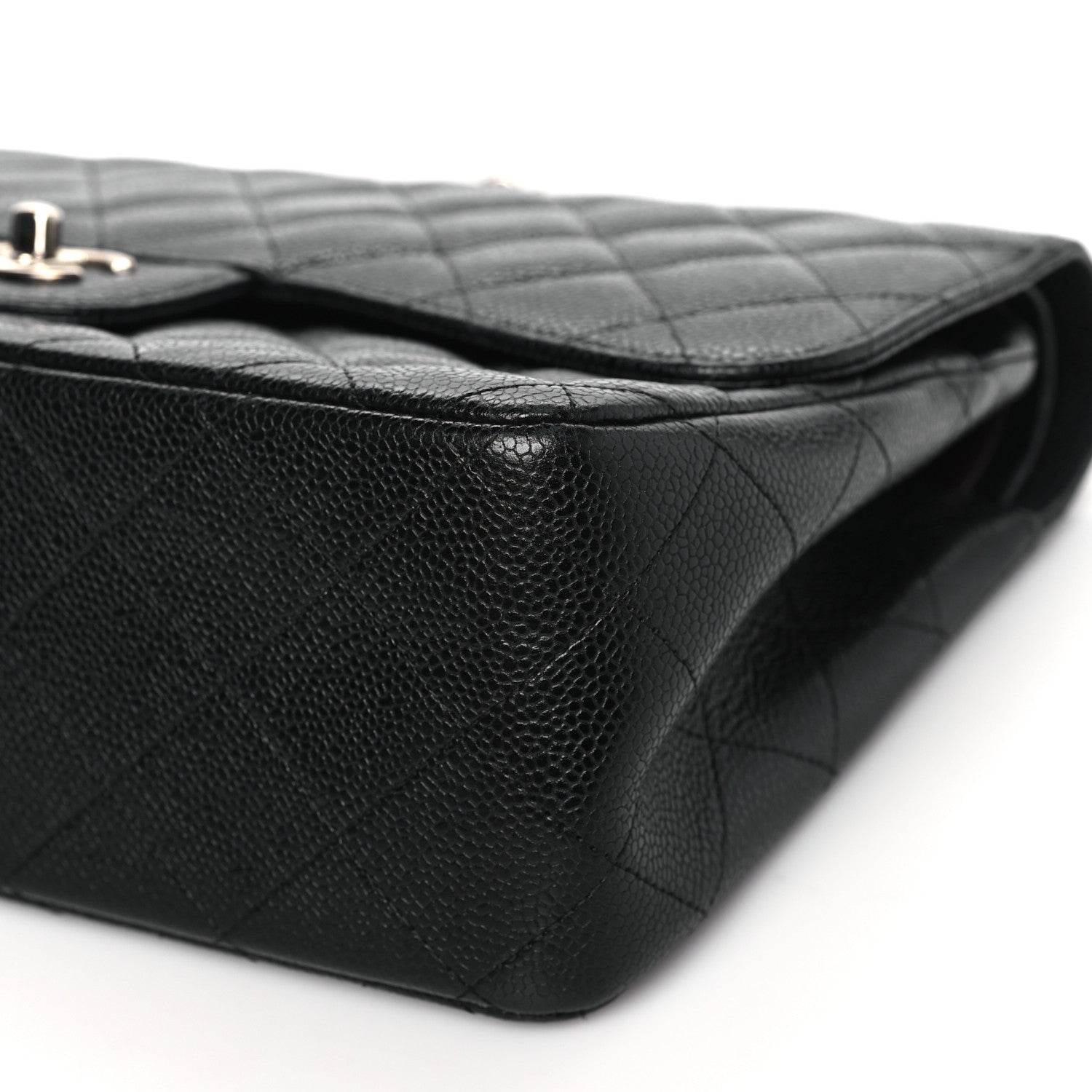 Chanel Caviar Quilted Jumbo Double Flap Black 10 of 11