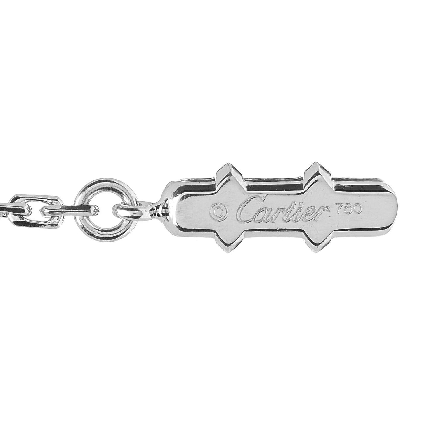 18K White Gold LOVE Station Bracelet