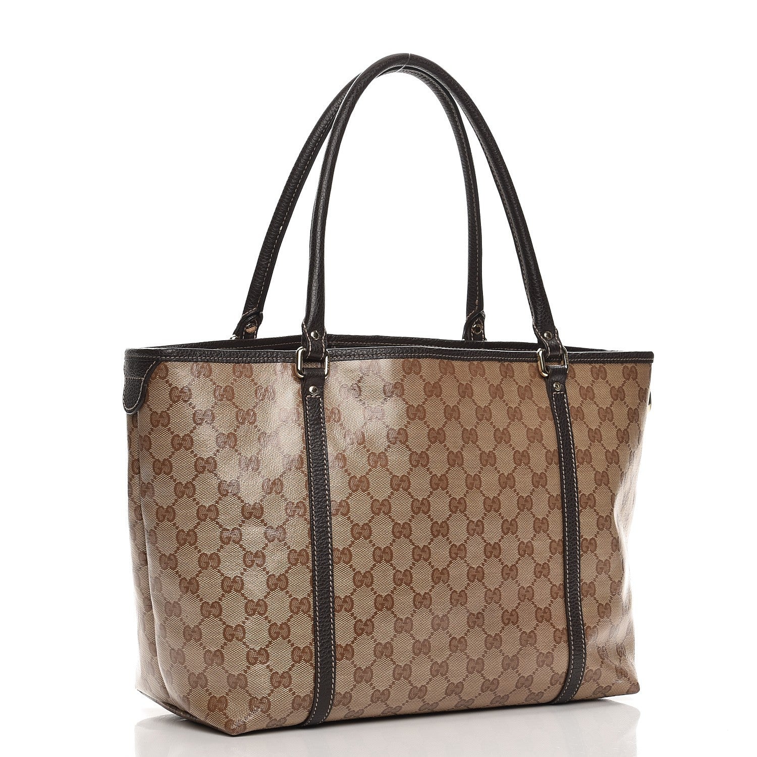 Gucci Crystal Monogram Medium Joy Tote Beige Ebony Testa di Moro 3 of 11
