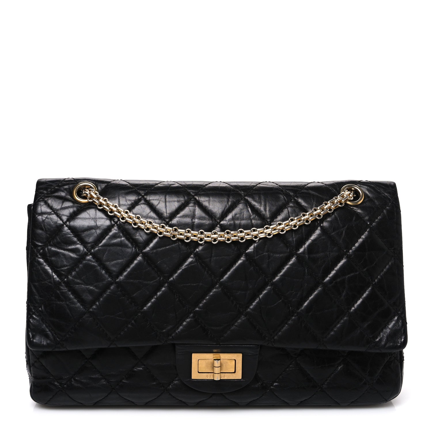 Chanel Aged Calfskin Quilted 2.55 Reissue 227 Flap Black 1 of 10