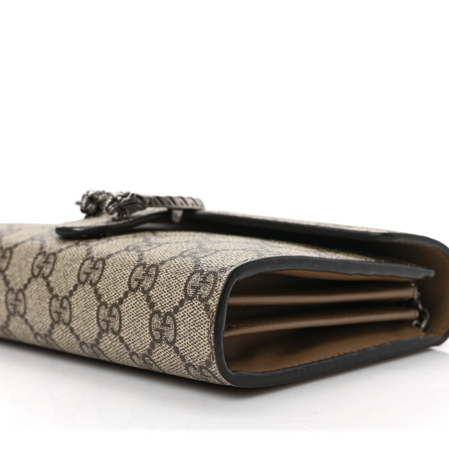 Gucci GG Supreme Monogram Mini Dionysus Chain Wallet Beige Taupe 7 of 8