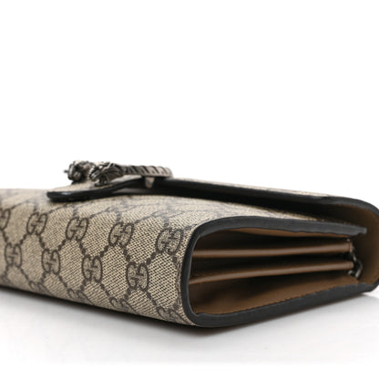Gucci GG Supreme Monogram Mini Dionysus Chain Wallet Beige Taupe 7 of 8