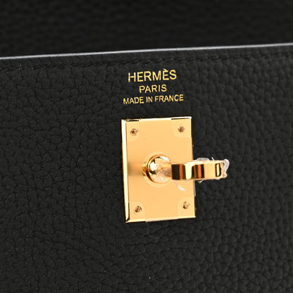 Hermes Togo Kelly Retourne 25 Black 6 of 11