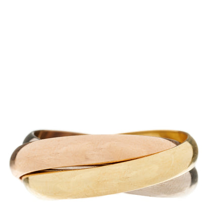 Cartier 18K Pink Yellow White Gold Classic Trinity Ring 55 7.25 3 of 6
