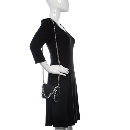 Stella McCartney Shaggy Deer Tiny Fold Over Falabella Crystal Crossbody Black 11 of 11