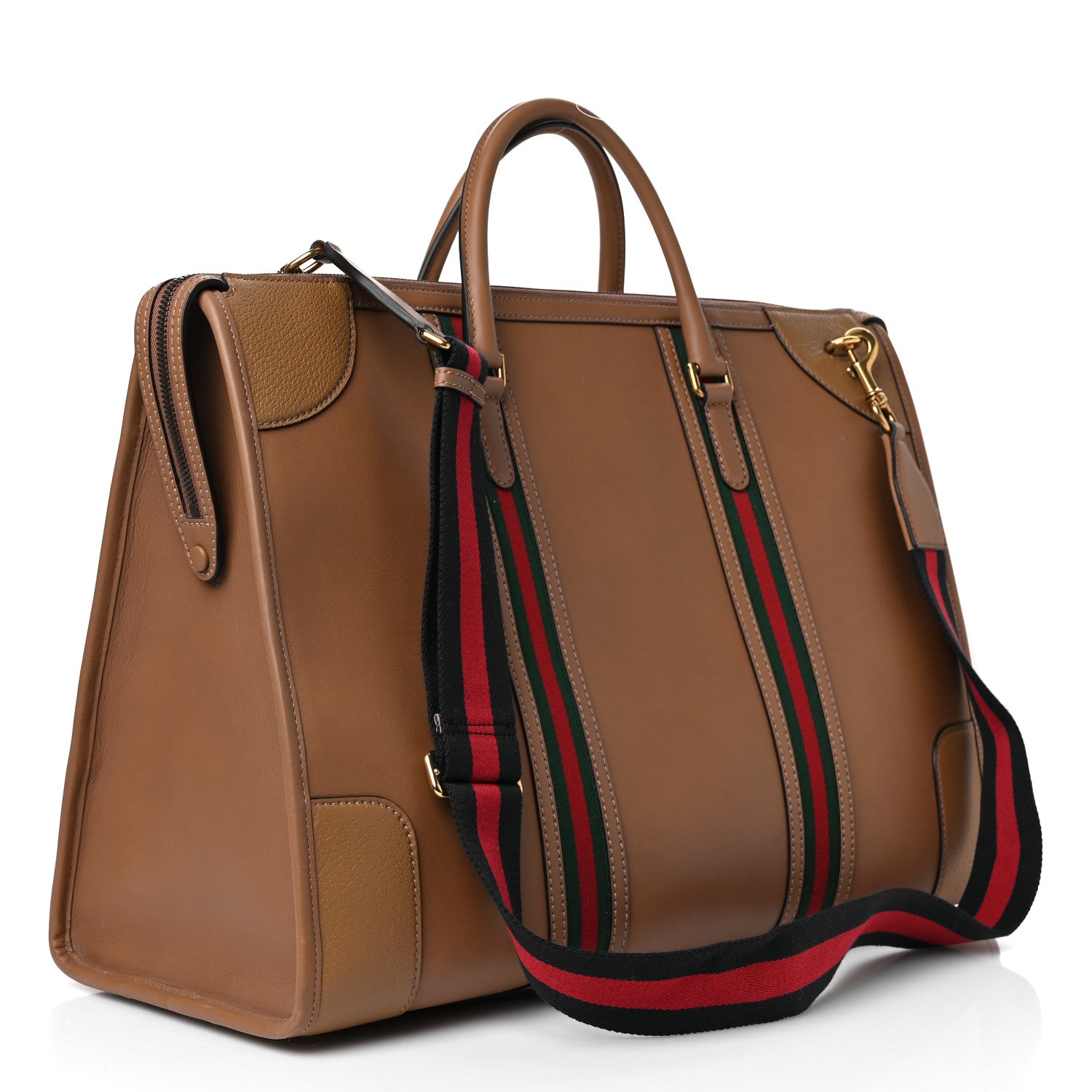 Gucci Koi Calfskin XL Bauletto Duffle Top Handle Bag Beige 2 of 9