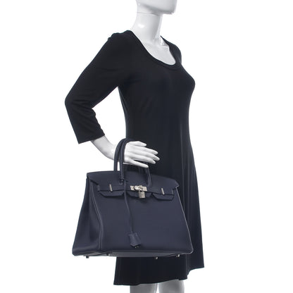 Hermes Togo Birkin 35 Bleu Nuit 2 of 31