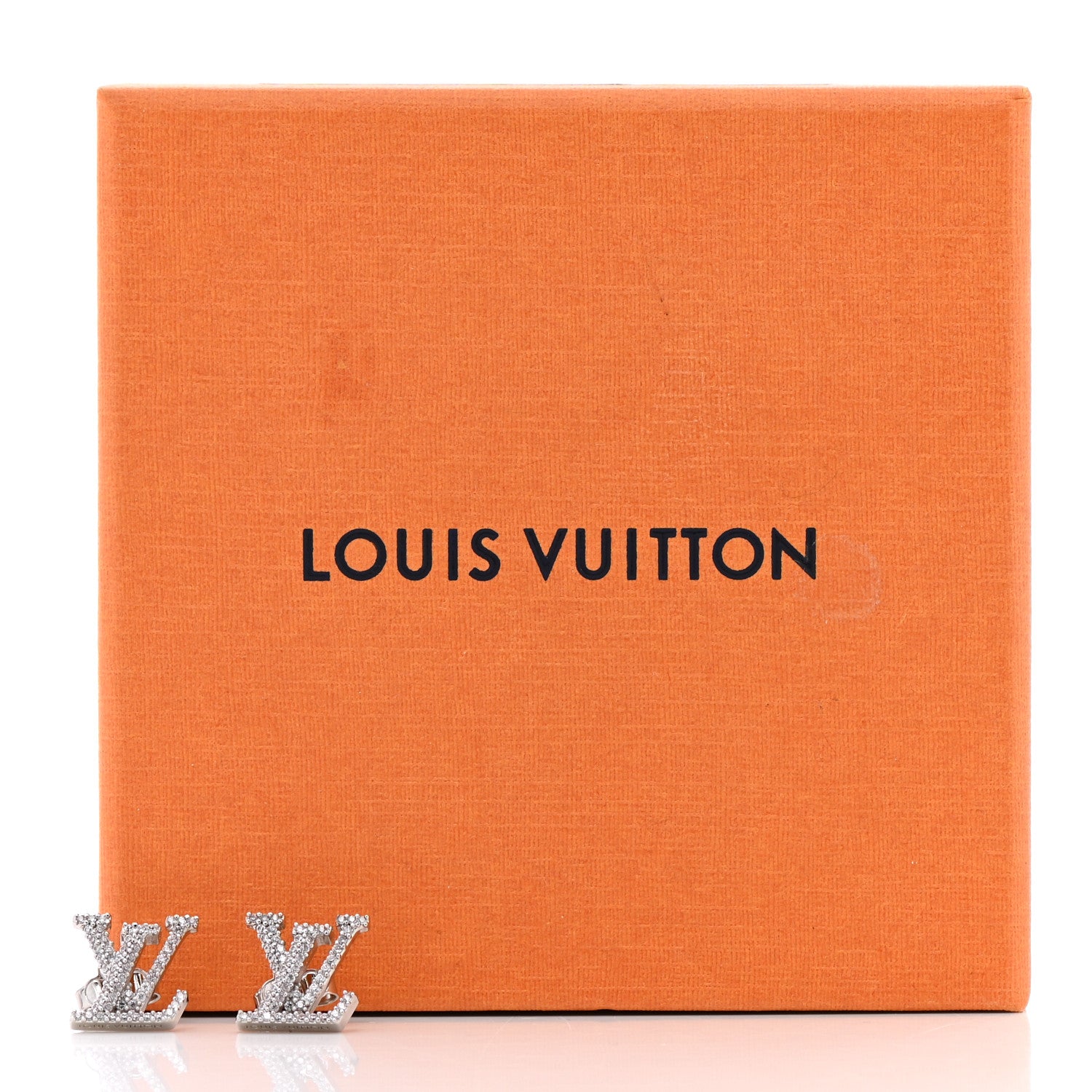 Louis Vuitton Crystal LV Iconic Earrings Silver 6 of 6