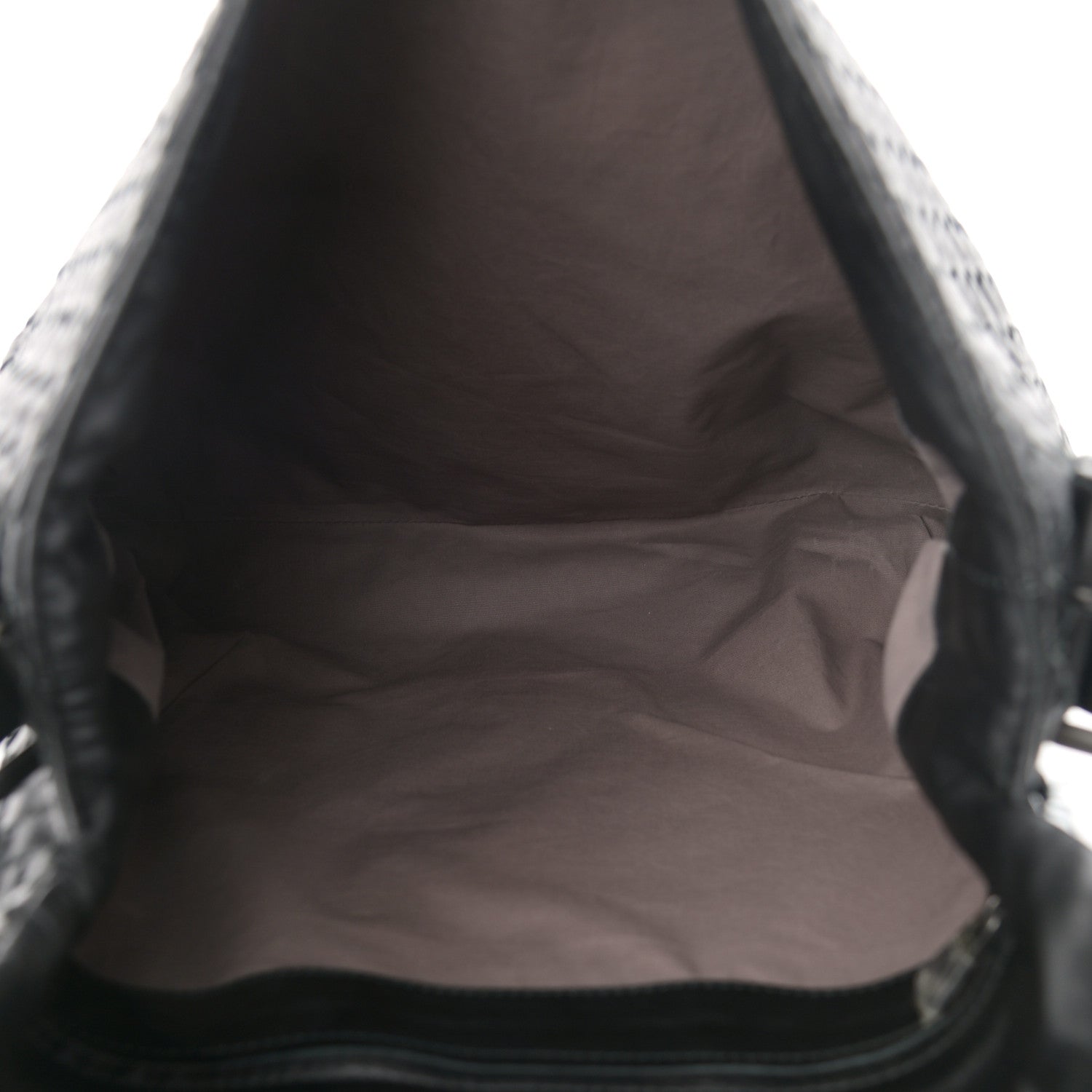 Bottega Veneta Calfskin Intrecciato Crossbody Messenger Bag Black 5 of 11