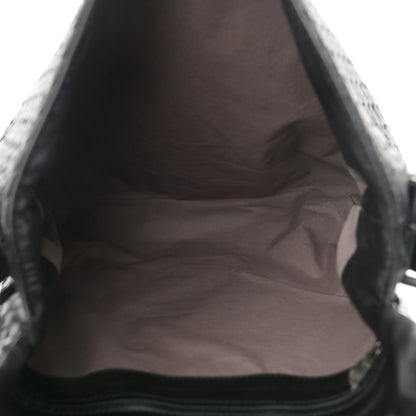 Bottega Veneta Calfskin Intrecciato Crossbody Messenger Bag Black 5 of 11