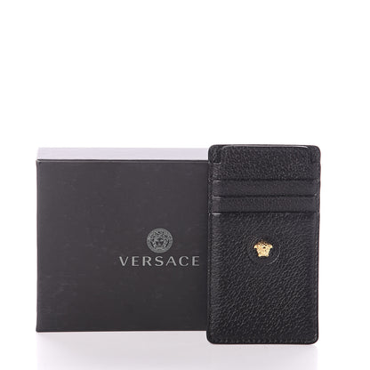 Versace Calfskin Palazzo Medusa Card Holder Black 5 of 5