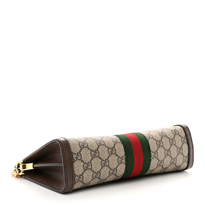 Gucci GG Supreme Monogram Web Small Ophidia Chain Shoulder Bag Brown 4 of 14