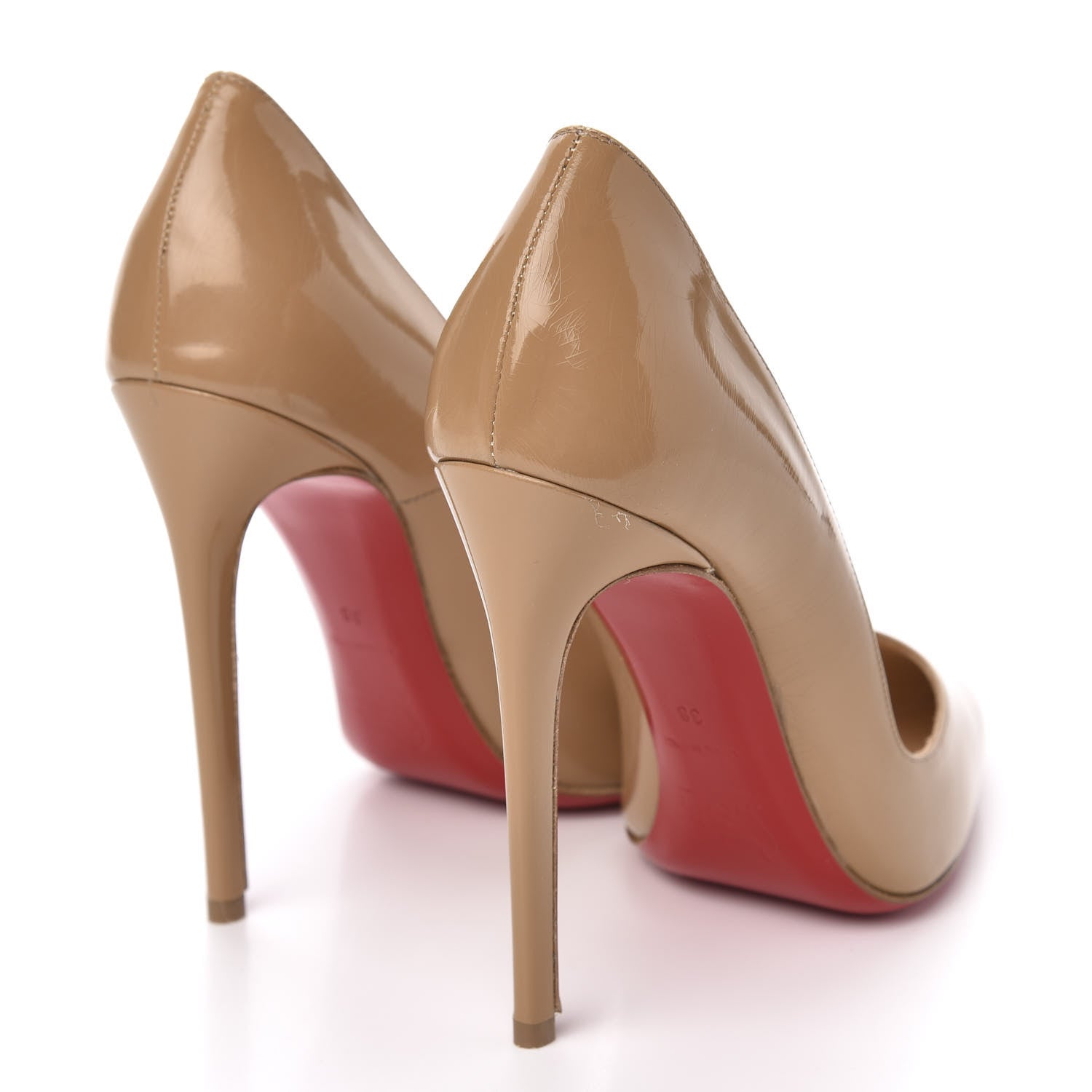 Christian Louboutin Patent So Kate 120 Pumps 38 Nude 5 of 9