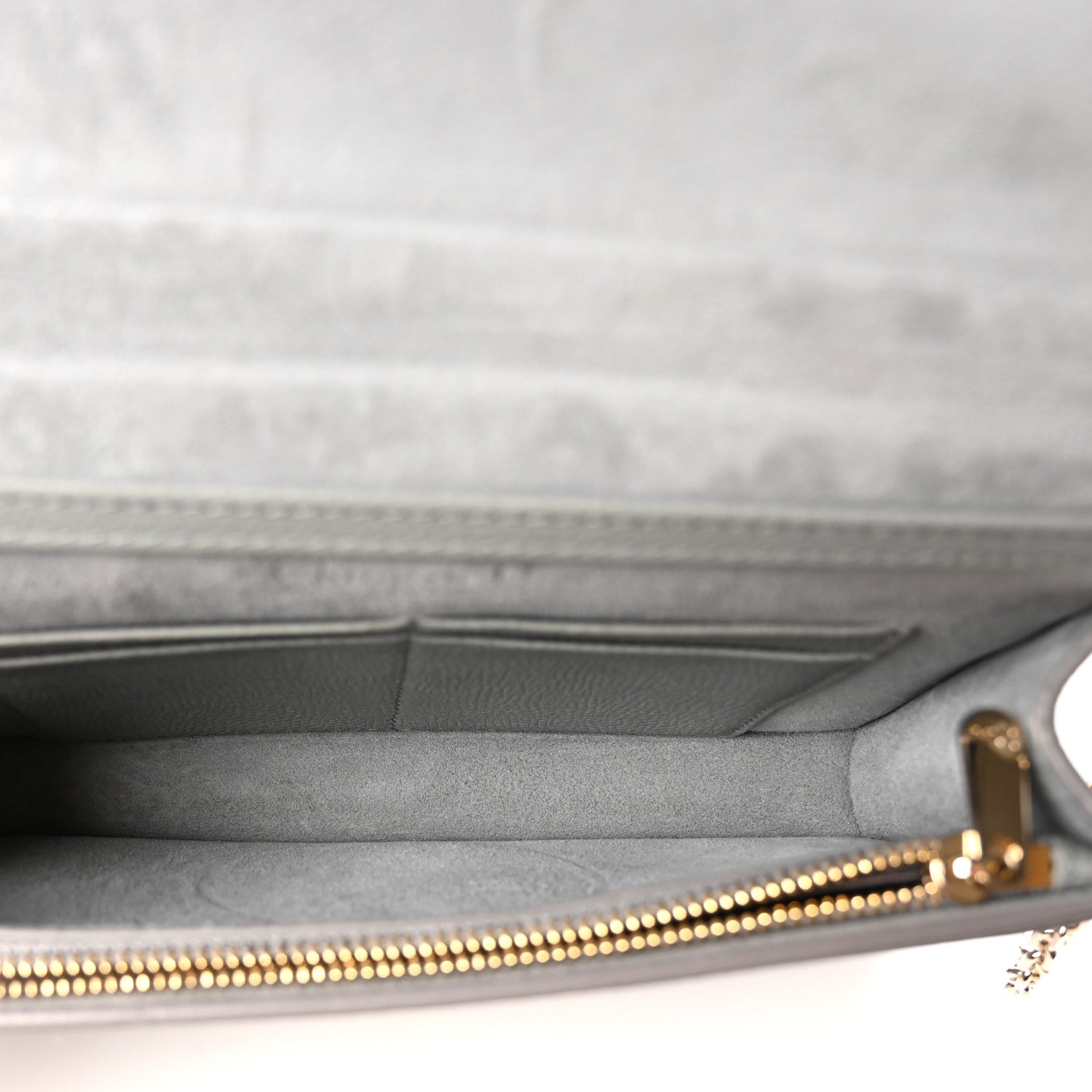 Christian Dior Calfskin 30 Montaigne 2 in 1 Pouch Grey 5 of 10