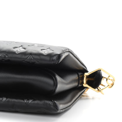 Louis Vuitton Lambskin Embossed Monogram Coussin PM Black 8 of 8