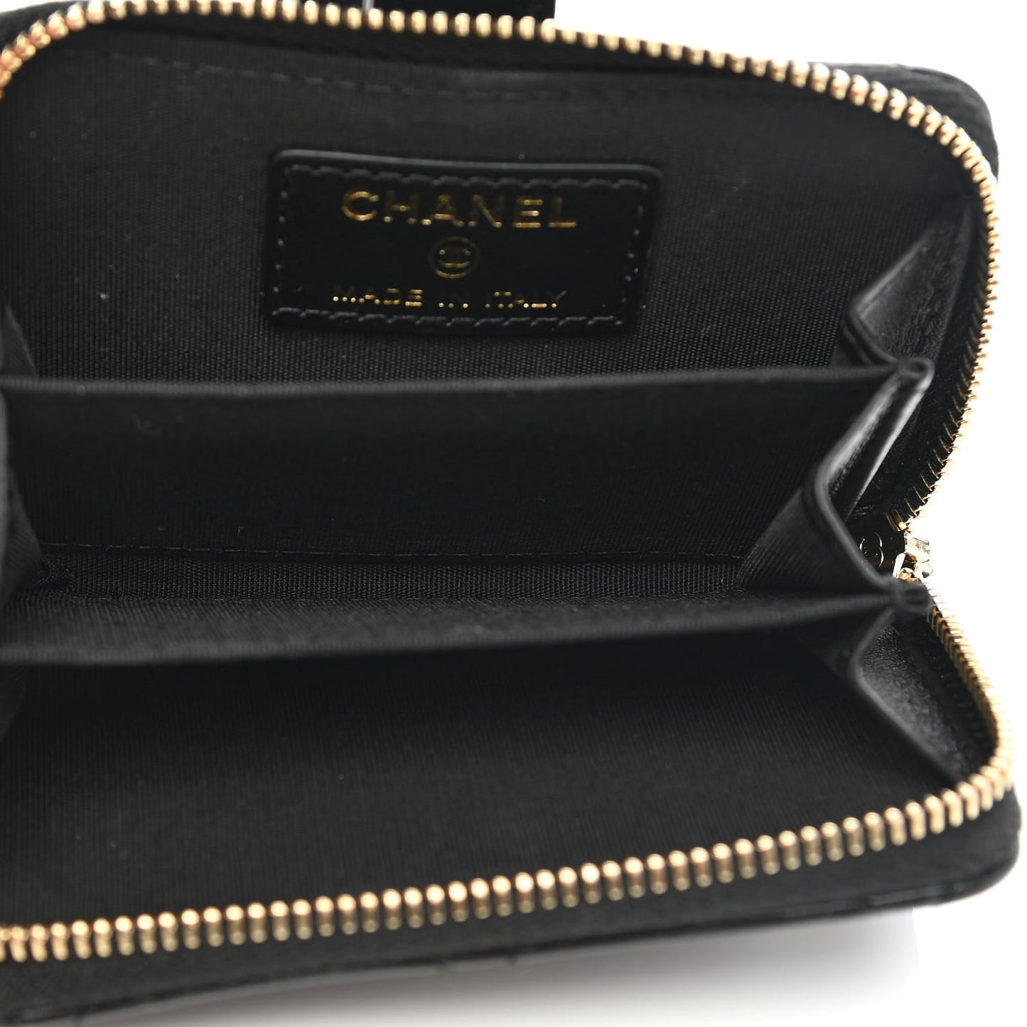 Shiny Lambskin Coin Purse Bracelet Black