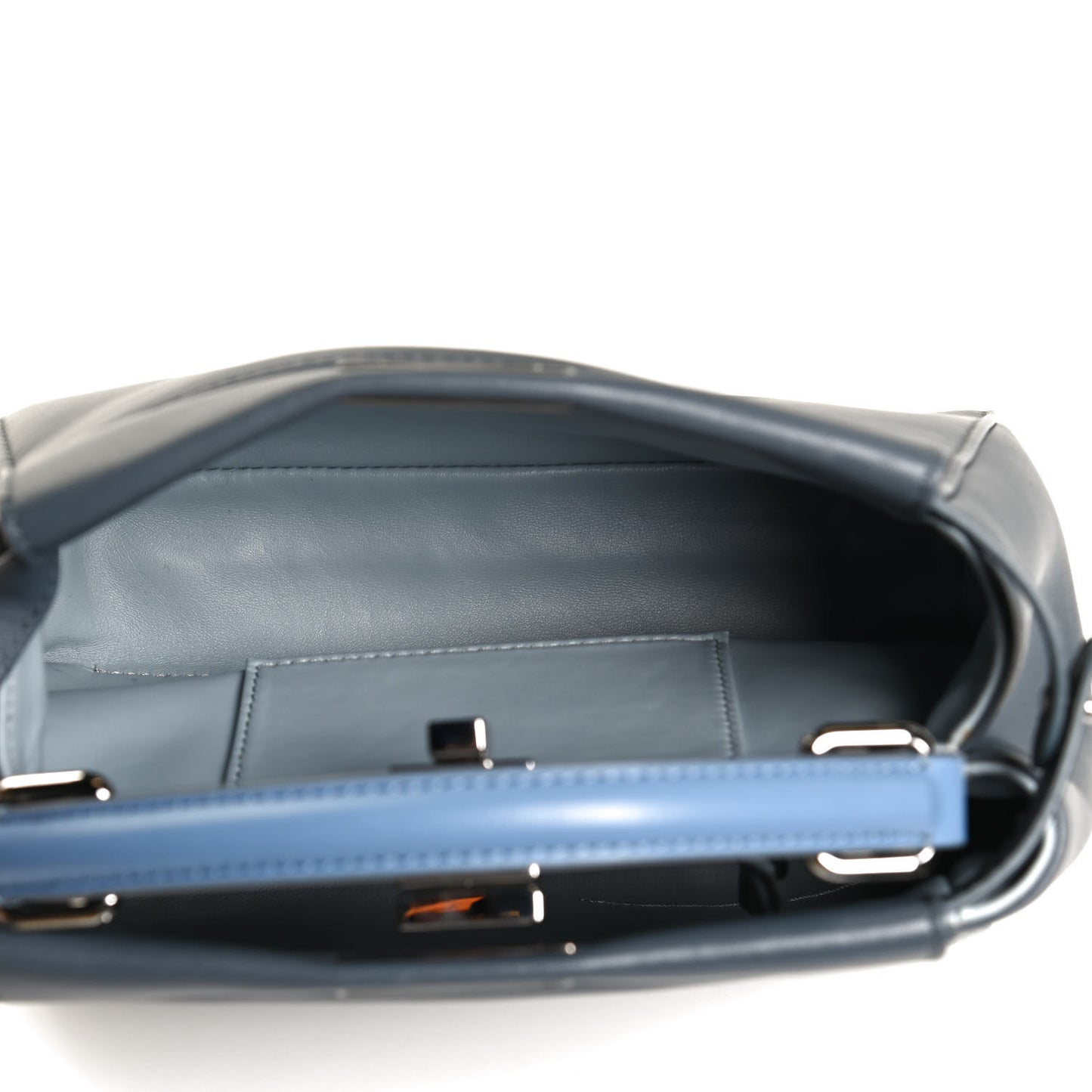 Nappa Colorblock Mini Peekaboo Iconic Satchel Tempesta Nebula Polvere