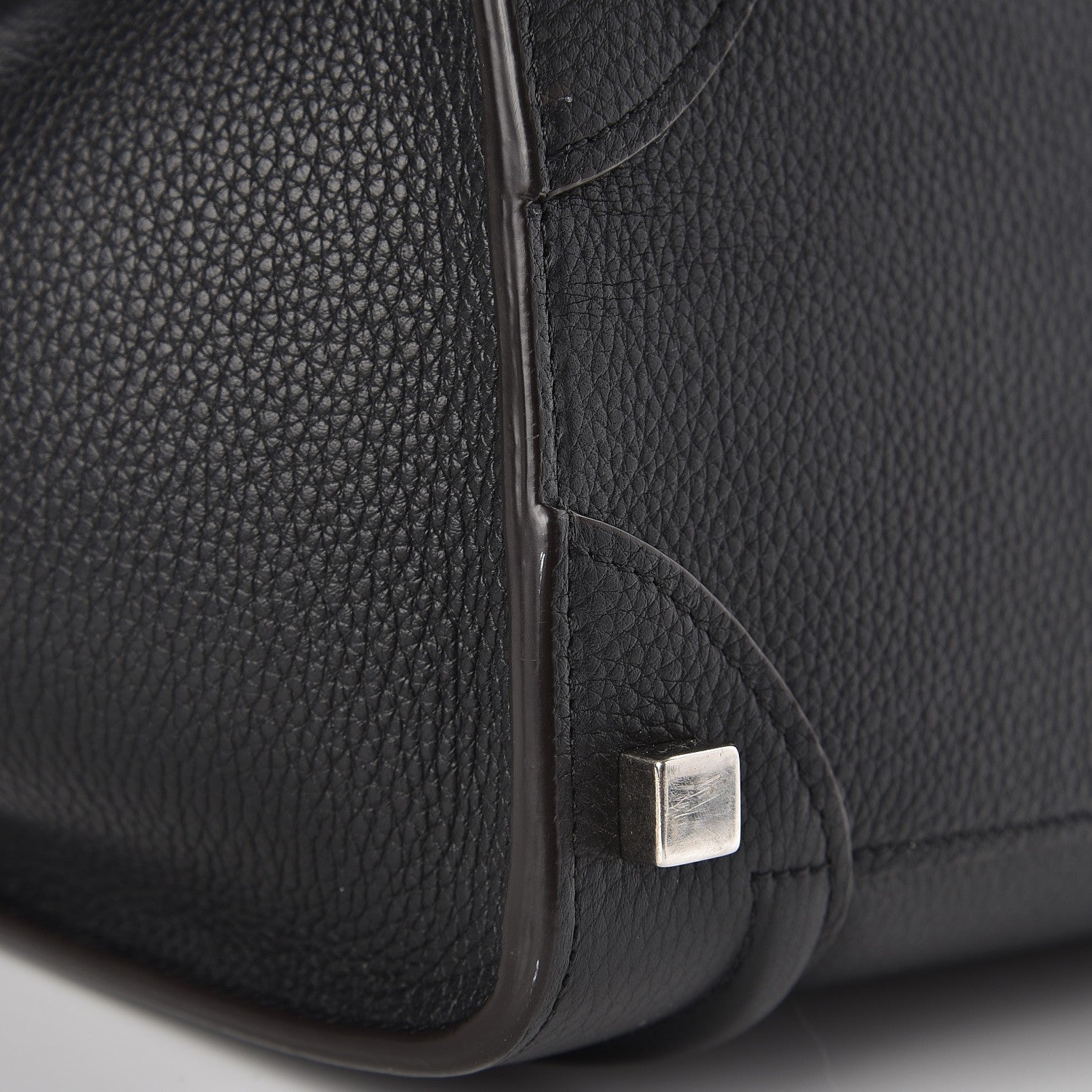 Celine Drummed Calfskin Micro Luggage Black 7 of 10