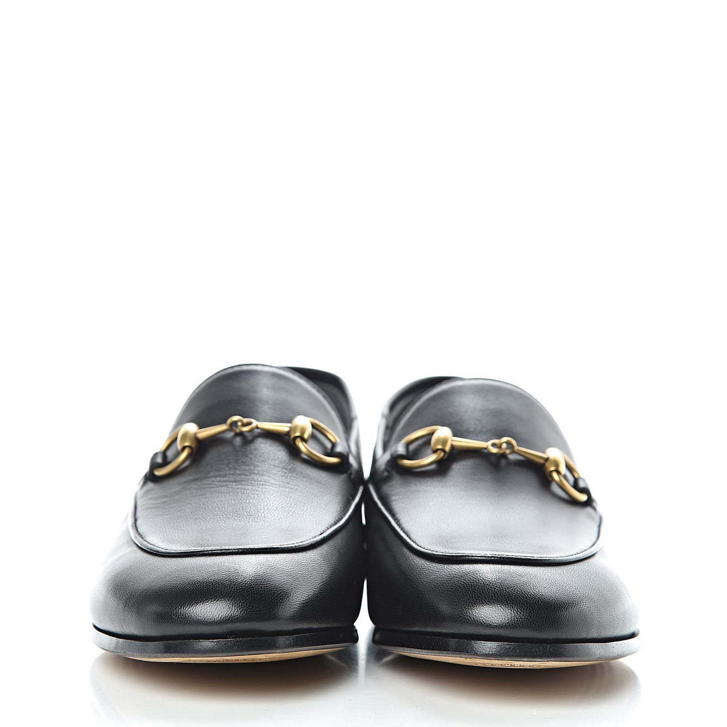 Lambskin Womens Brixton Horsebit Loafers 35.5 Black