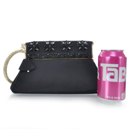 Christian Dior Satin Crystal Clutch 2 of 9