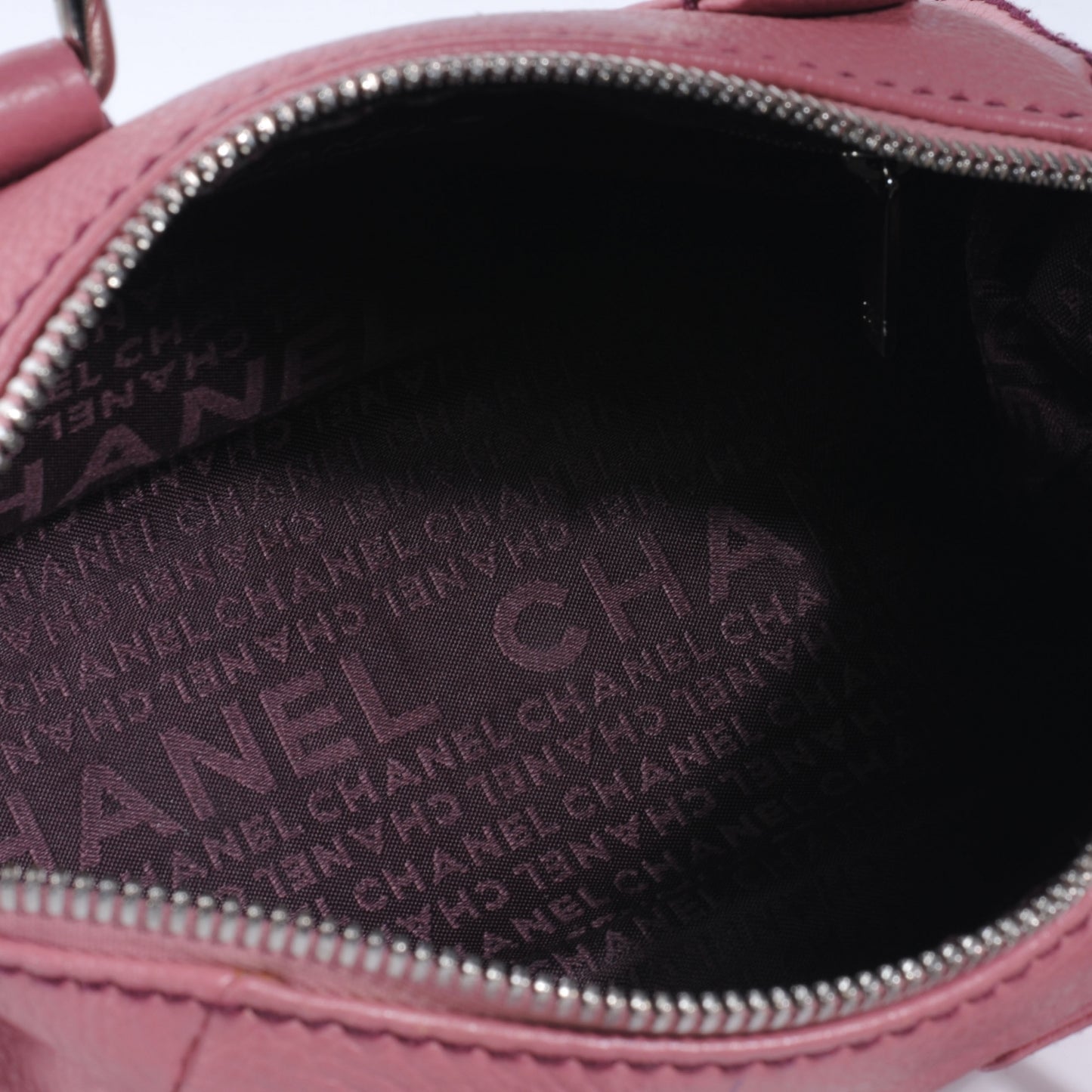 Leather Small Tassel Handbag Pink
