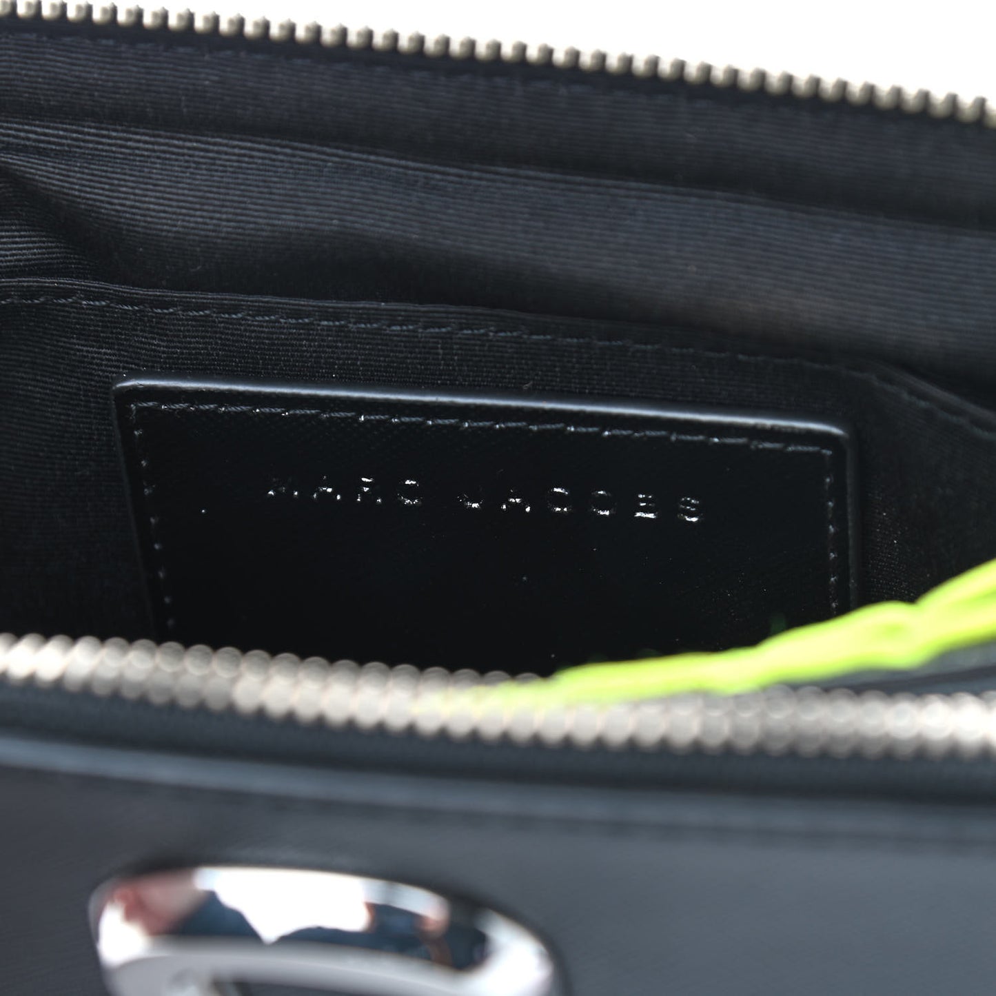 Saffiano Whipstitched Small Snapshot Camera Bag Black