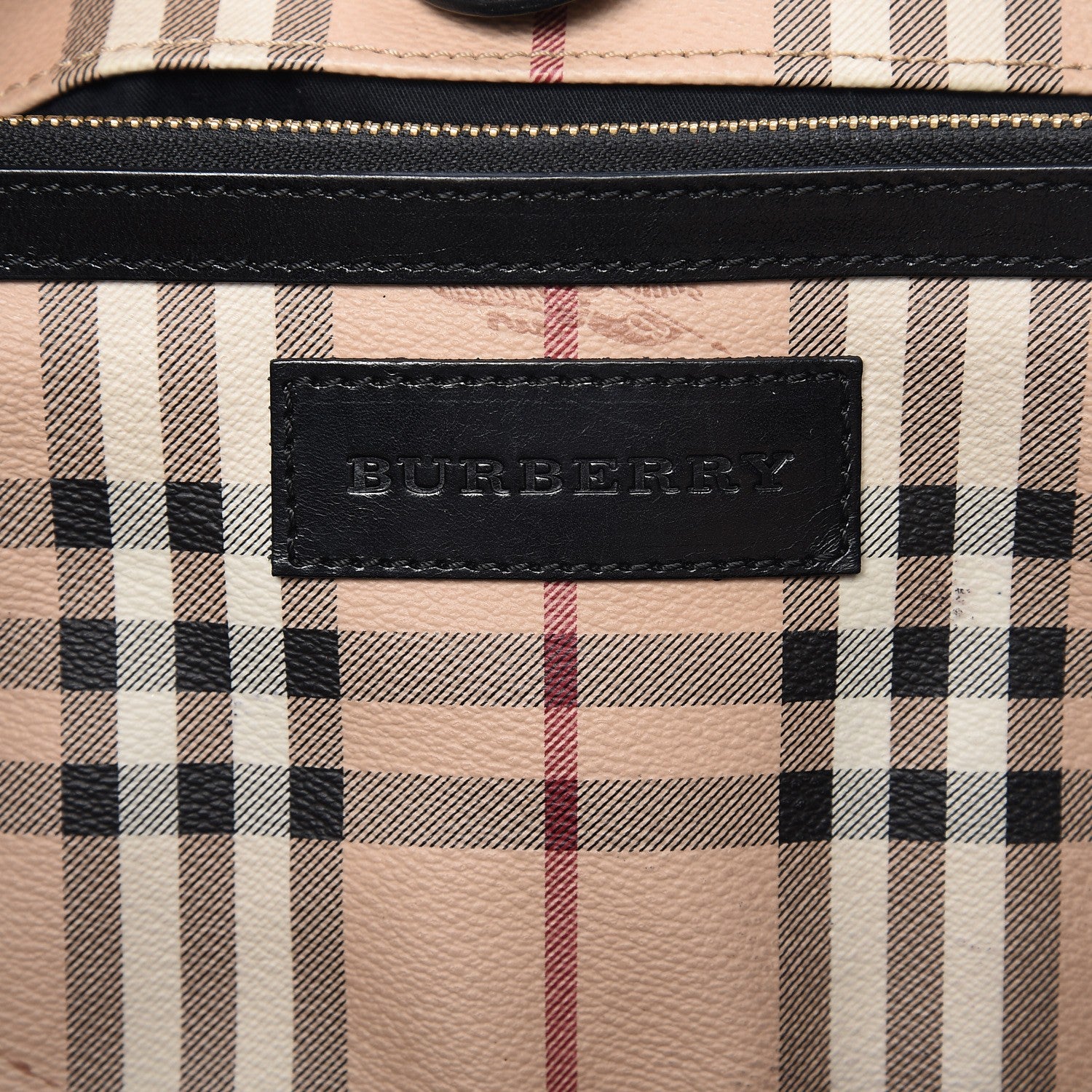 Burberry Haymarket Check Small Canterbury Tote Black 6 of 7