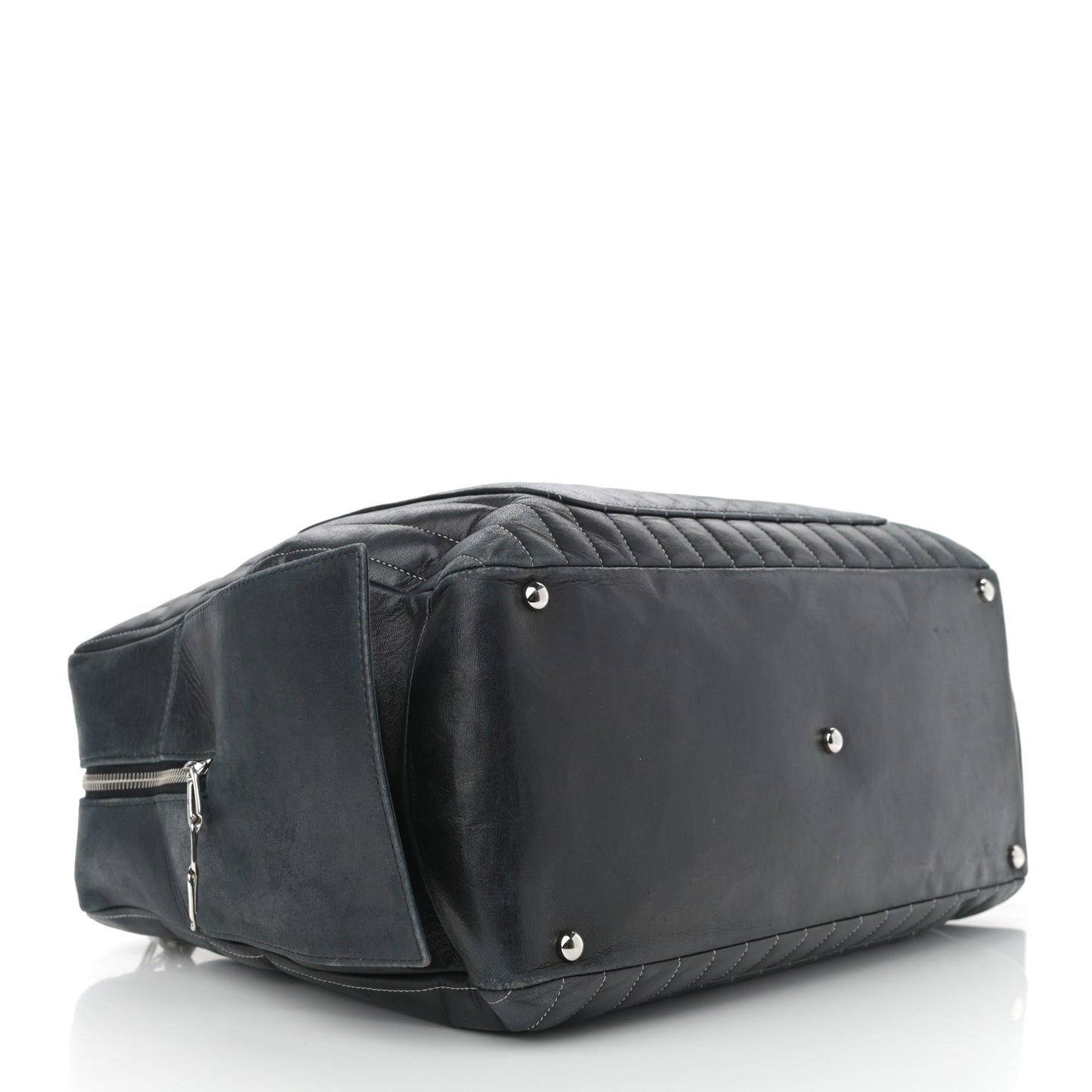 Lambskin Vertical Quilted Mademoiselle Camera Case Black