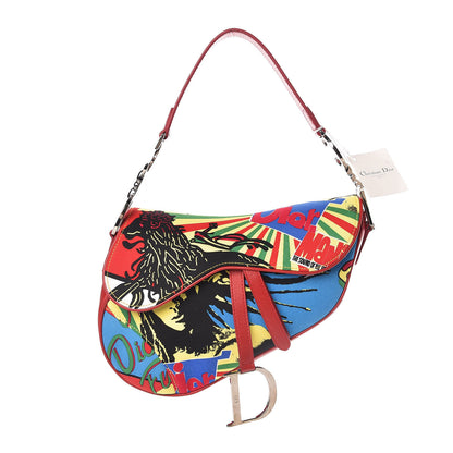 Christian Dior Canvas Bob Marley Saddle Bag Multicolor 1 of 10