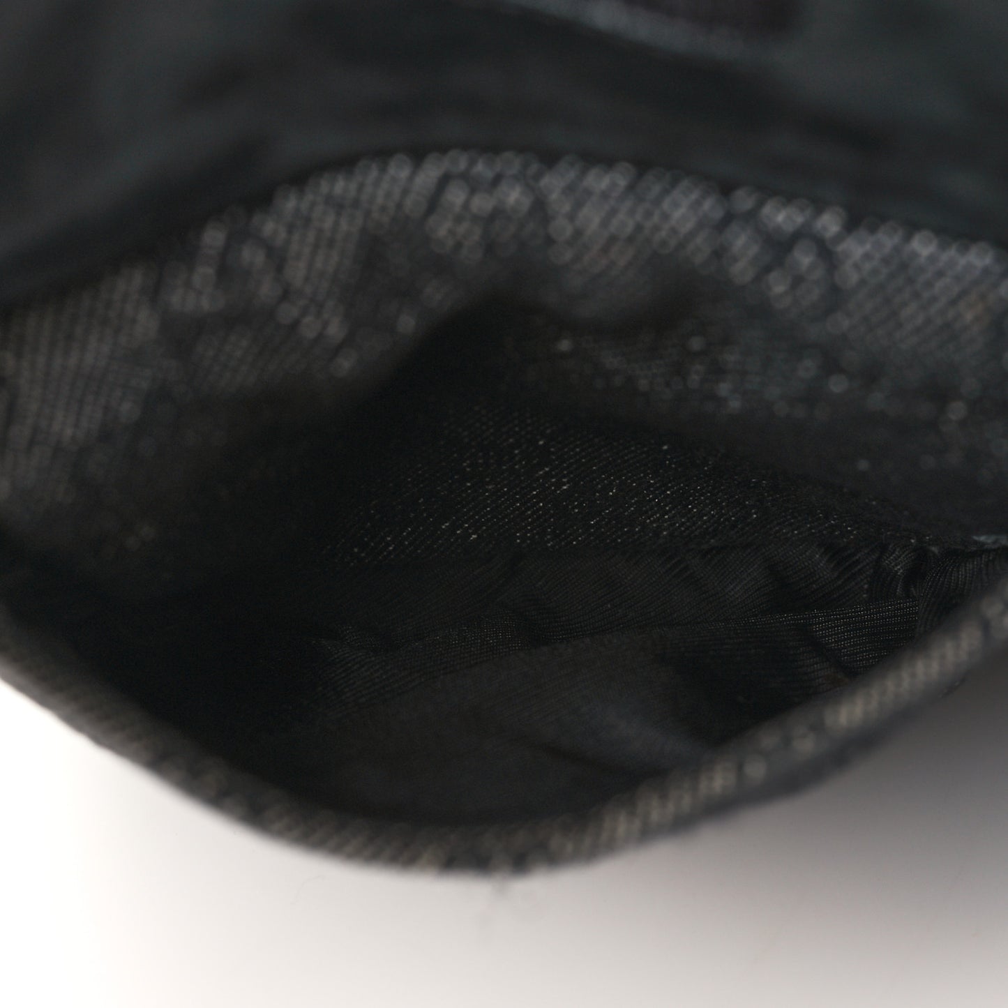 Denim Monogram Double Pocket Belt Bag Black